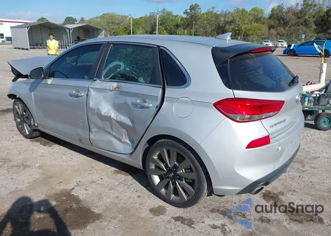 2018 Hyundai Elantra Gt Sport from USA, damaged, VIN KMHH55LC7JU043165